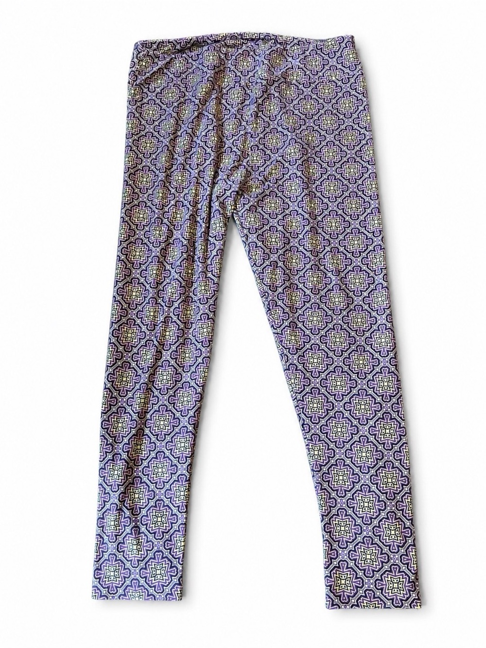 LuLaRoe Purple Geometric Print women’s Leggings